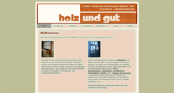 Desktop Screenshot of holzundgut.de